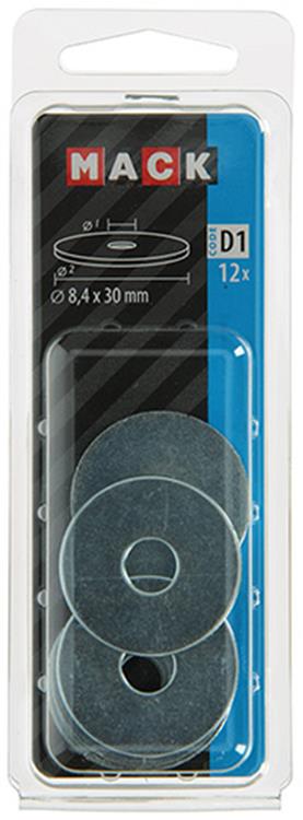 Mack 1017741 - carrosserie sluitring verzinkt12 st 8,4 x 30 mm | 10 stuks