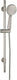 Wenko doucheset young line in mat rvs met douchestang 66cm, douchekophouder, douchekop ø10cm met 3 standen en doucheslang 150cm