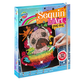 Sequin art 20 x 25 cm 12 kleuren 2 assorti | 2 stuks