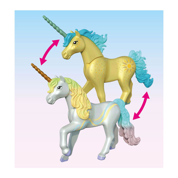 Load image into Gallery viewer, Playmobil verzameleenhoorn regenboogbloem met fee - 71840
