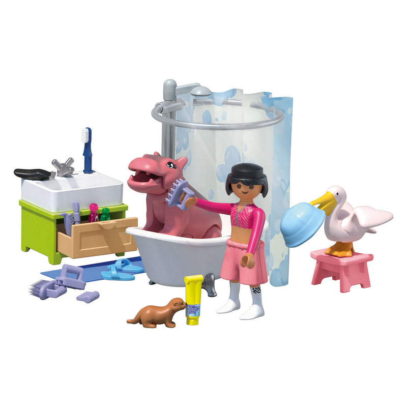 Load image into Gallery viewer, Playmobil animals friends dierenbadplezier - 71950

