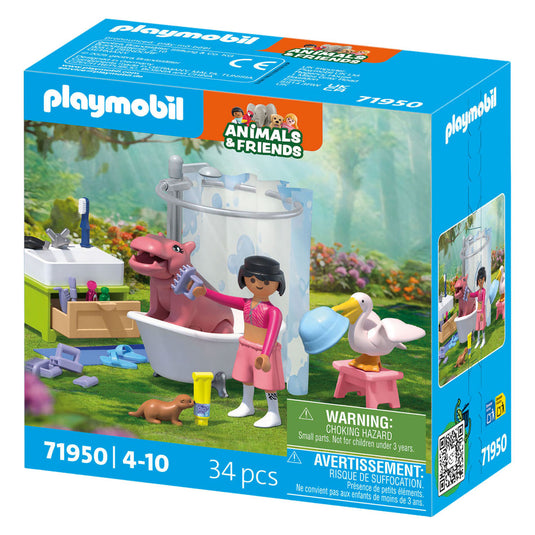 Playmobil animals friends dierenbadplezier - 71950