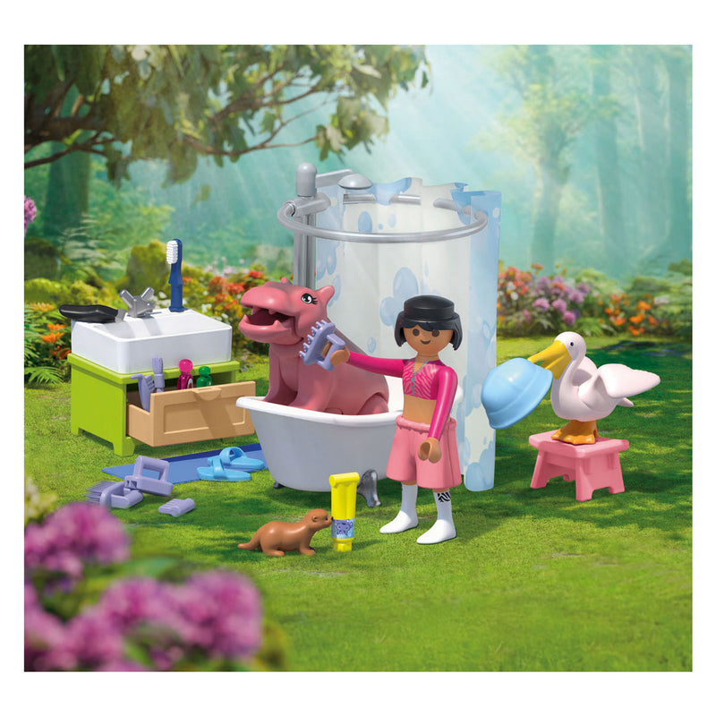 Load image into Gallery viewer, Playmobil animals friends dierenbadplezier - 71950
