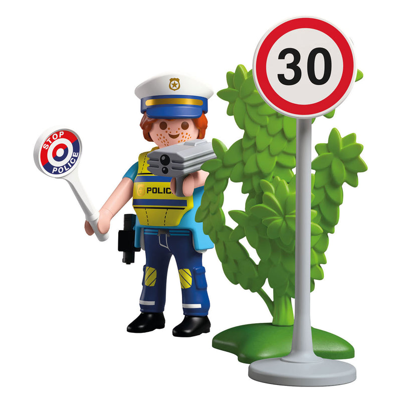 Load image into Gallery viewer, Playmobil specials politieagent met snelheidsradar - 72029
