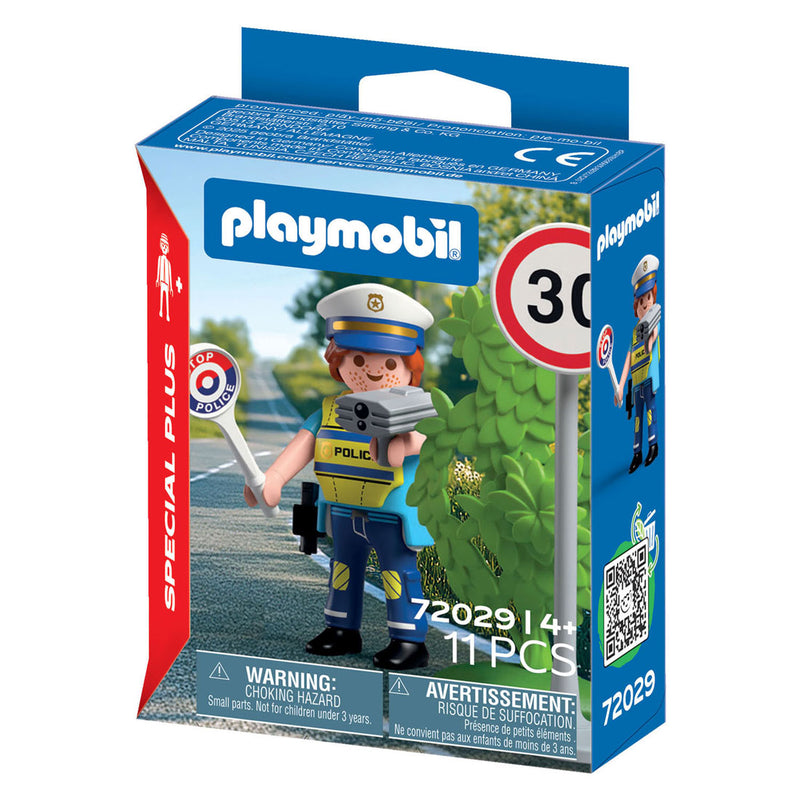 Load image into Gallery viewer, Playmobil specials politieagent met snelheidsradar - 72029
