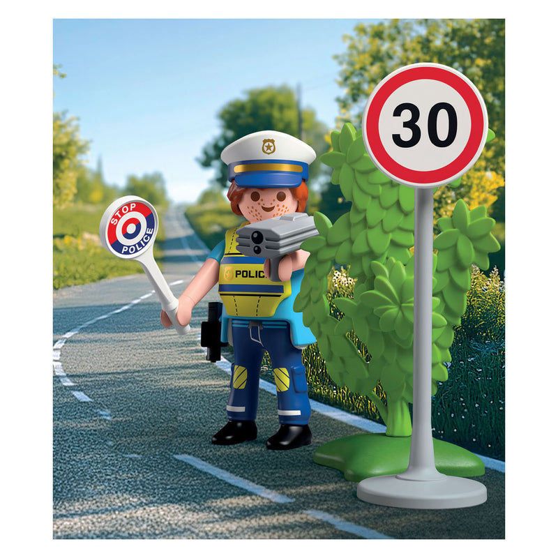Load image into Gallery viewer, Playmobil specials politieagent met snelheidsradar - 72029
