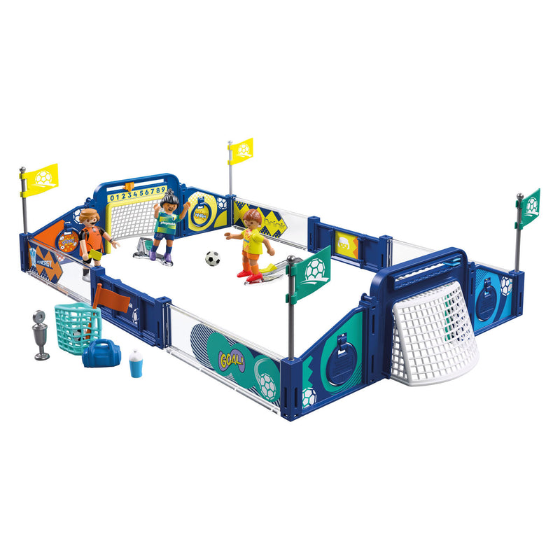 Load image into Gallery viewer, Playmobil voetbalstadion speelset - my life 72056 voetbal speelgoed.
