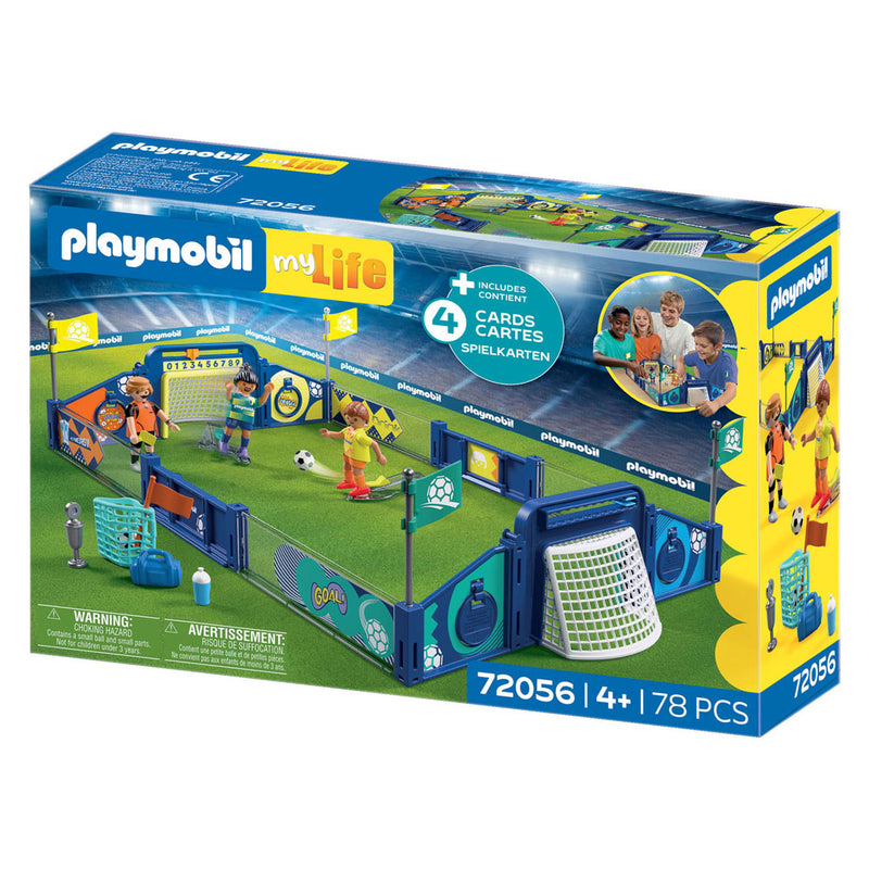 Load image into Gallery viewer, Playmobil voetbalstadion speelset - my life 72056 voetbal speelgoed.
