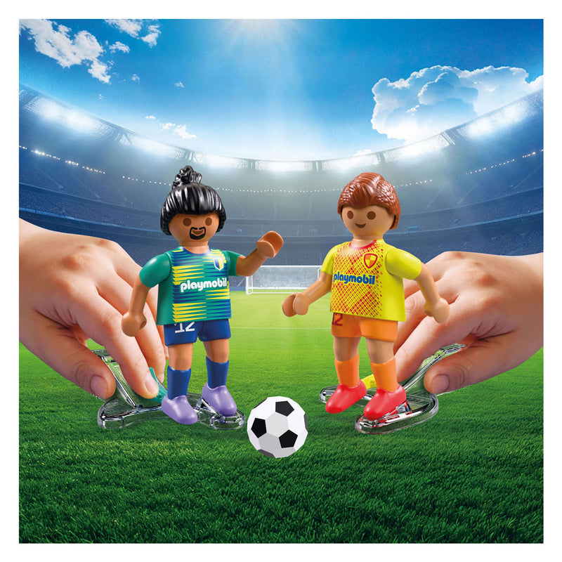 Load image into Gallery viewer, Playmobil voetbalstadion speelset - my life 72056 voetbal speelgoed.
