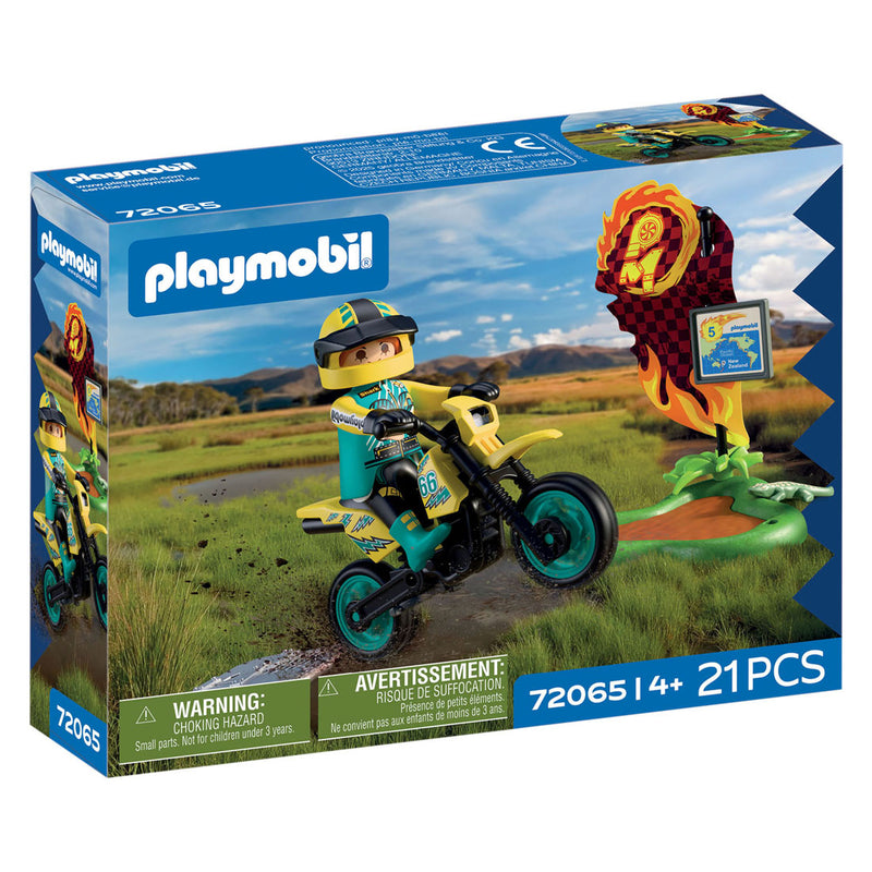 Load image into Gallery viewer, Playmobil cars offroad motorfiets - 72065
