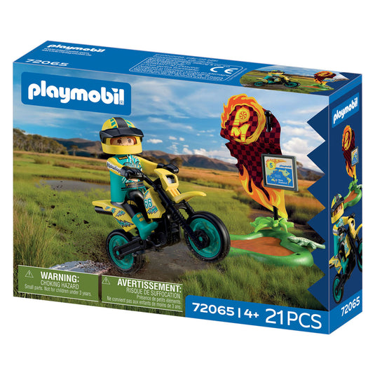 Playmobil cars offroad motorfiets - 72065