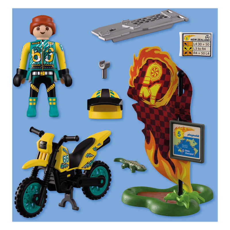 Load image into Gallery viewer, Playmobil cars offroad motorfiets - 72065
