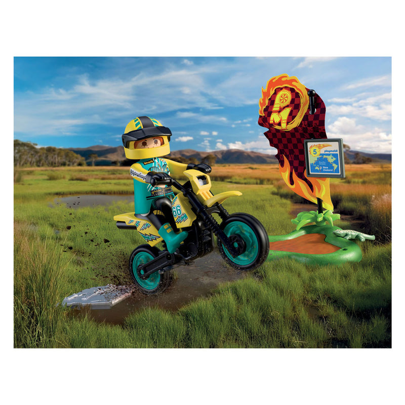 Load image into Gallery viewer, Playmobil cars offroad motorfiets - 72065
