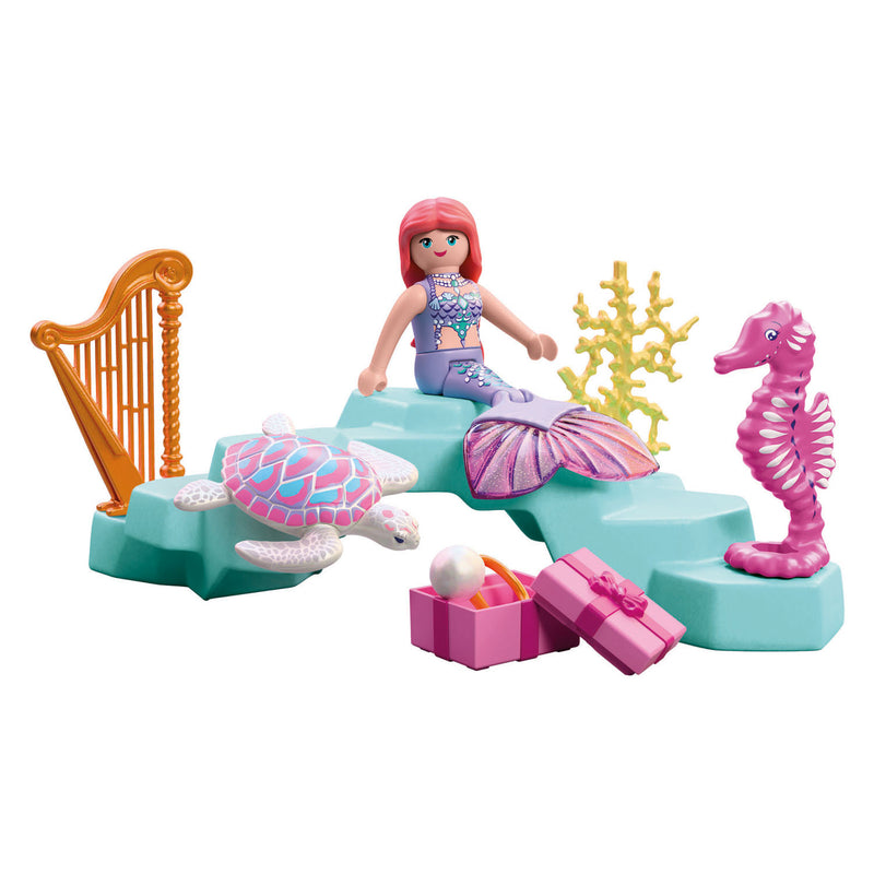 Load image into Gallery viewer, Playmobil fantasy magic zeemeermin met geschenk - 72107
