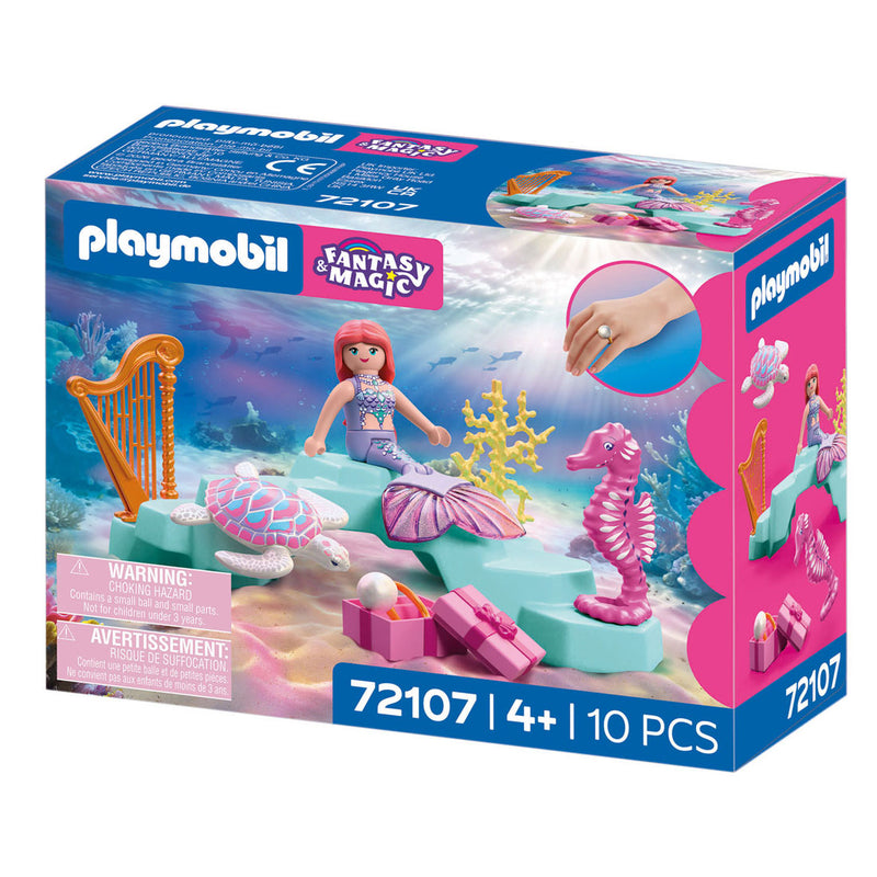 Load image into Gallery viewer, Playmobil fantasy magic zeemeermin met geschenk - 72107
