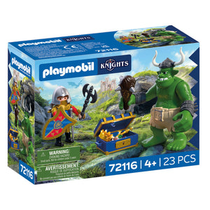 Playmobil knights trol met schat van leeuwenridder - 72116