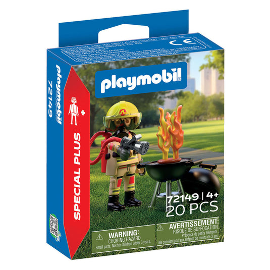 Playmobil specials brandweerman met brandhaard - 72149