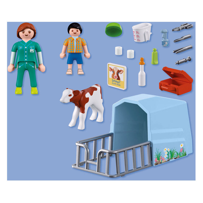 Load image into Gallery viewer, Playmobil country dierenarts boerderij speelset kalfje verzorgen 72167.

