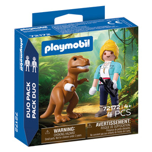 Playmobil duopack t-rex met onderzoeker - 72172
