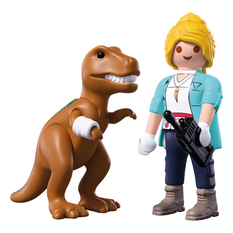 Load image into Gallery viewer, Playmobil duopack t-rex met onderzoeker - 72172
