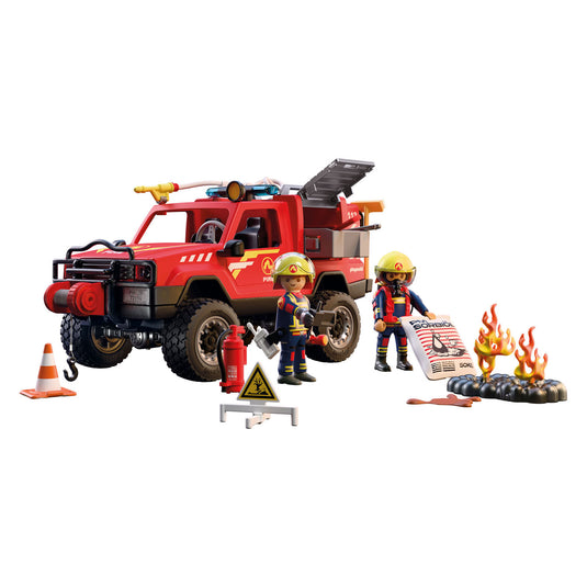 Playmobil city action brandweerpick-up - 72194