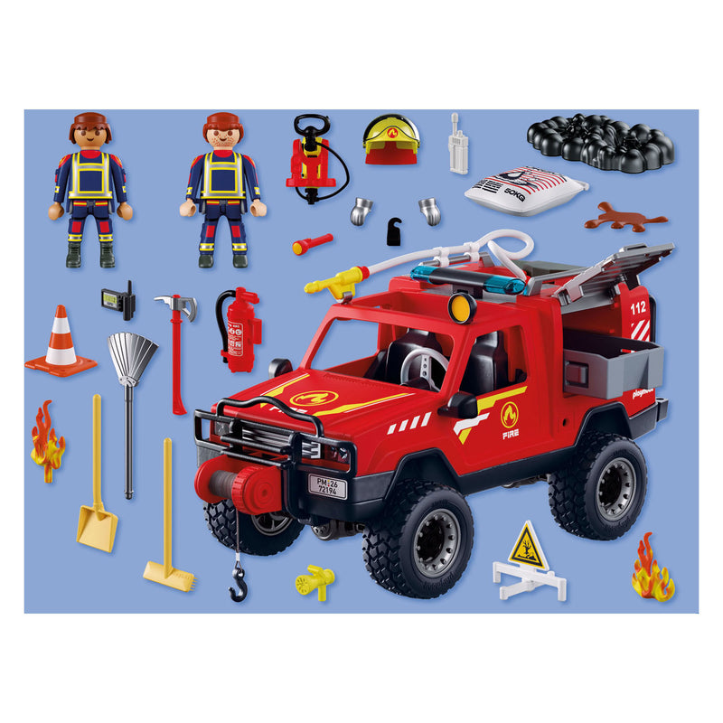 Load image into Gallery viewer, Playmobil city action brandweerpick-up - 72194
