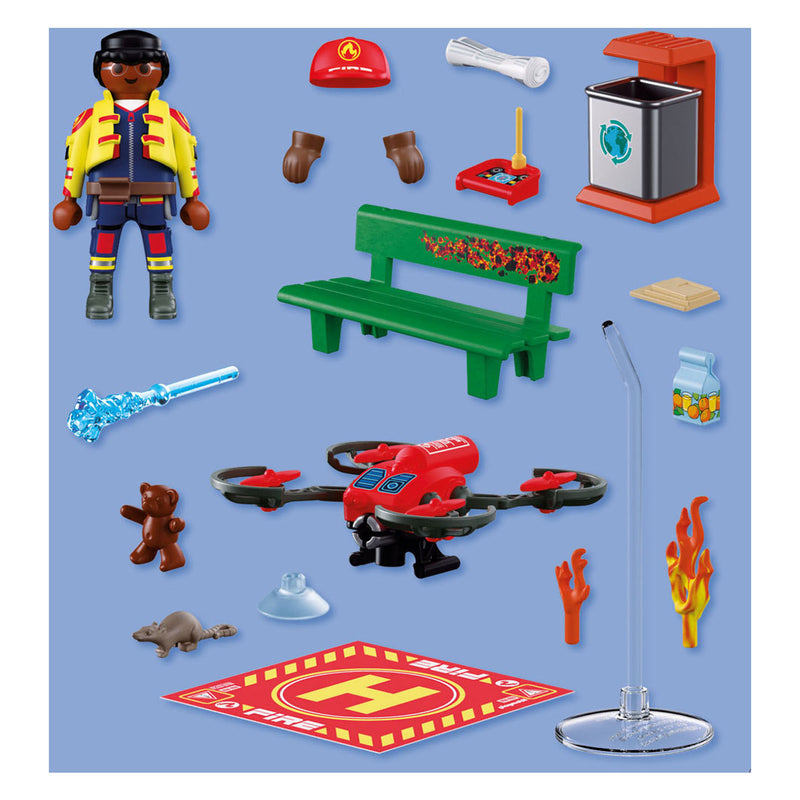 Load image into Gallery viewer, Playmobil city action brandweer blusdrone - 72197
