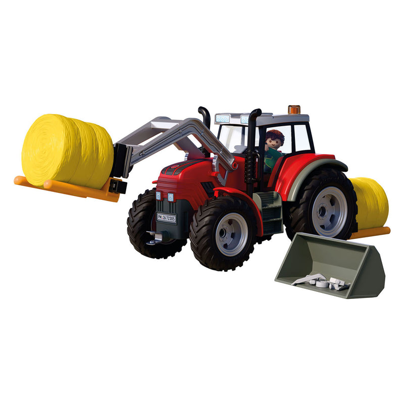 Load image into Gallery viewer, Playmobil country grote tractor met hooibalen - 72305
