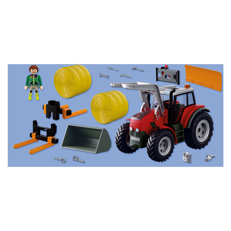 Load image into Gallery viewer, Playmobil country grote tractor met hooibalen - 72305
