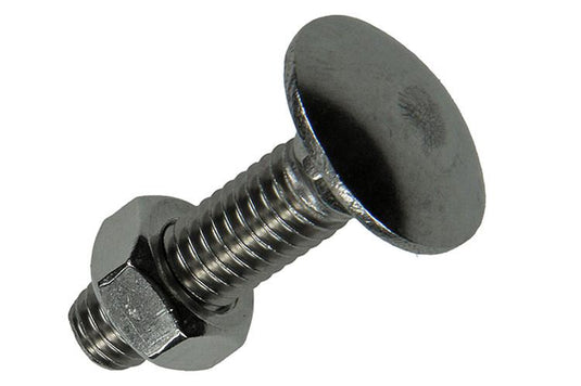 Mack 1019914 - houtbout + moer roestvrijstaal 5 st m8 x 30 mm | 5 stuks