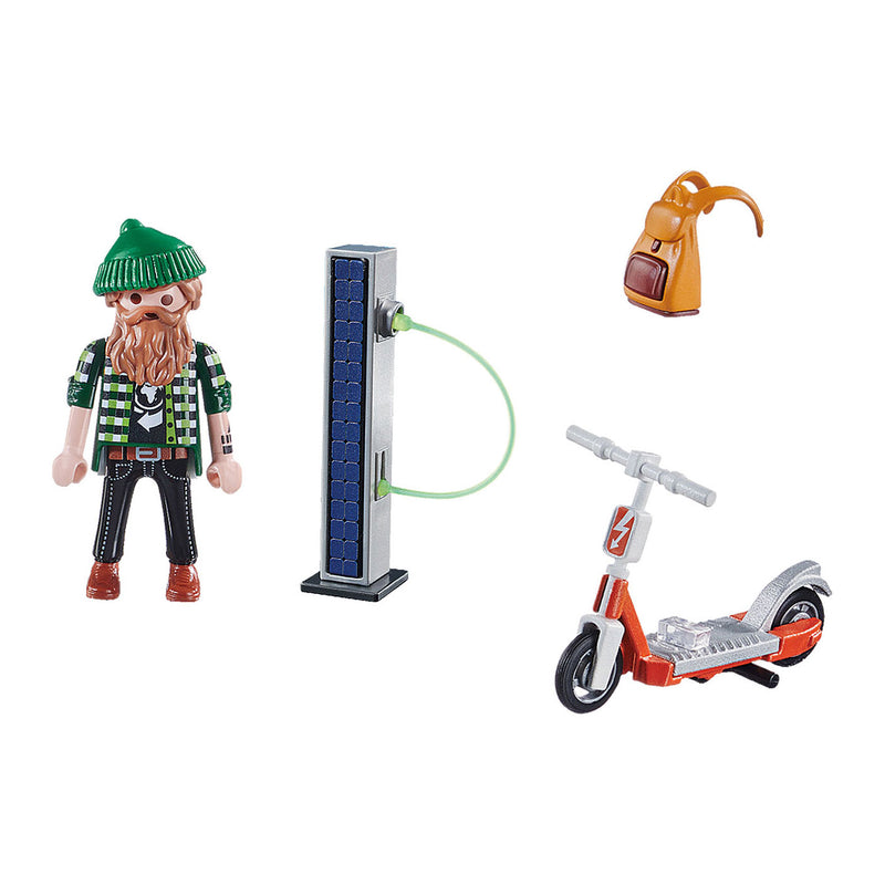 Load image into Gallery viewer, Playmobil specials hipster met e-scooter - 70873
