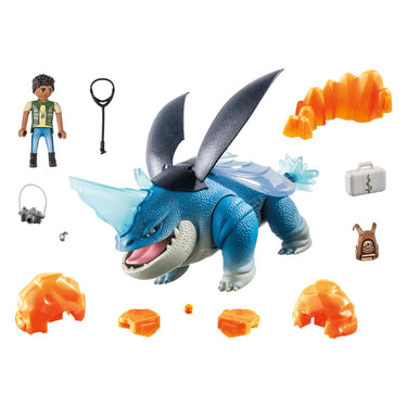 Playmobil dragons: the nine realms plowhorn d'angelo - 71082
