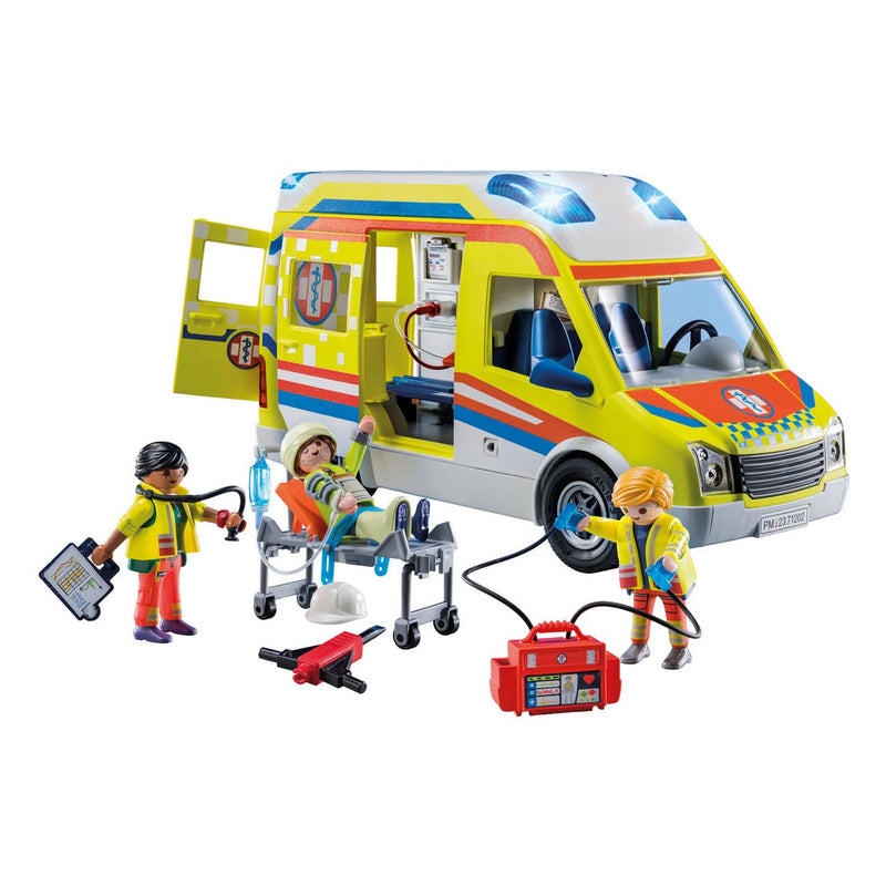 Load image into Gallery viewer, Playmobil city life ambulance met licht en geluid - 71202
