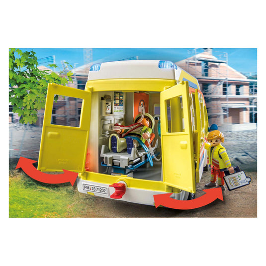 Playmobil city life ambulance met licht en geluid - 71202