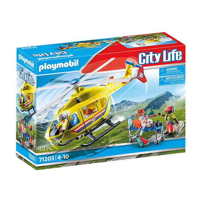 Load image into Gallery viewer, Playmobil city life reddingshelikopter - 71203
