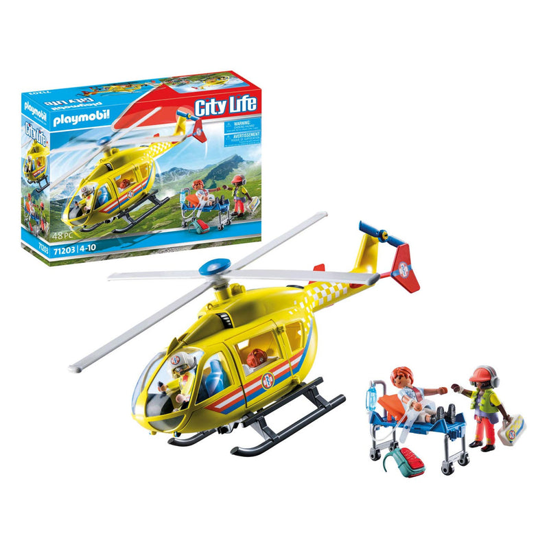 Load image into Gallery viewer, Playmobil city life reddingshelikopter - 71203
