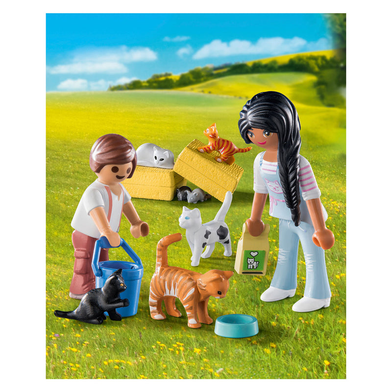 Load image into Gallery viewer, Playmobil Country Kattenfamilie 71309
