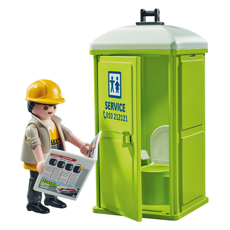 Load image into Gallery viewer, Playmobil city action mobiel toilet 71435
