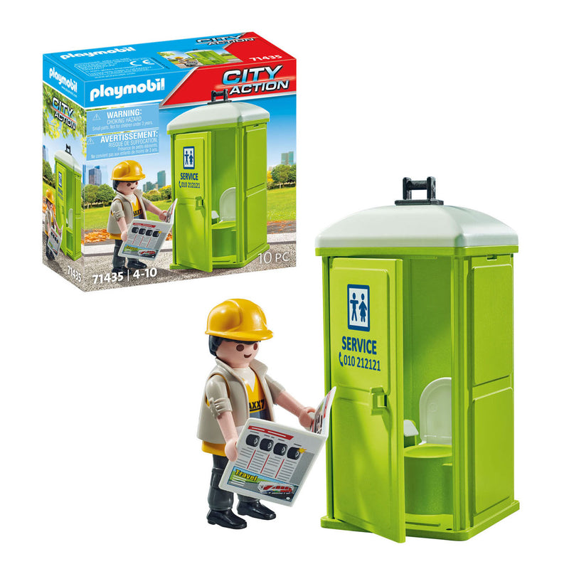 Load image into Gallery viewer, Playmobil city action mobiel toilet 71435
