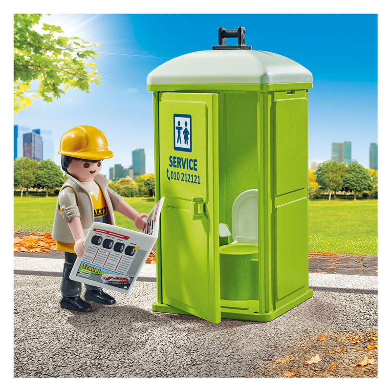 Load image into Gallery viewer, Playmobil city action mobiel toilet 71435
