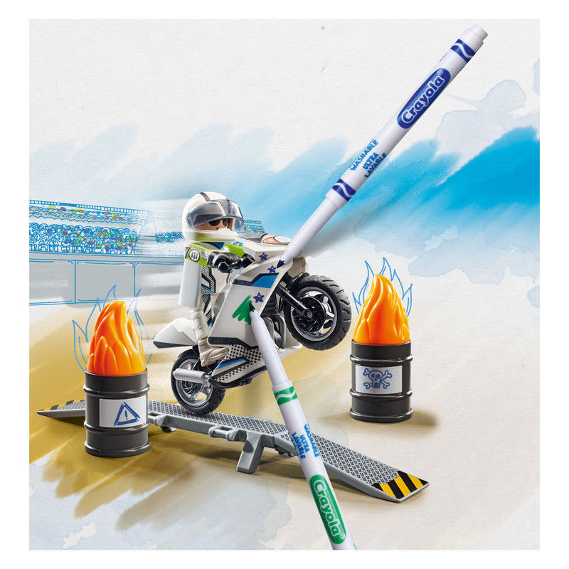 Load image into Gallery viewer, Playmobil color motorcrossmotor - 71377
