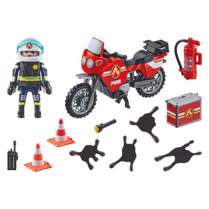 Playmobil action heroes brandweer op de plaats van het ongeval - 71466