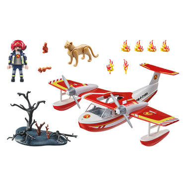 Playmobil action heroes brandweervliegtuig met blusfunctie - 71463