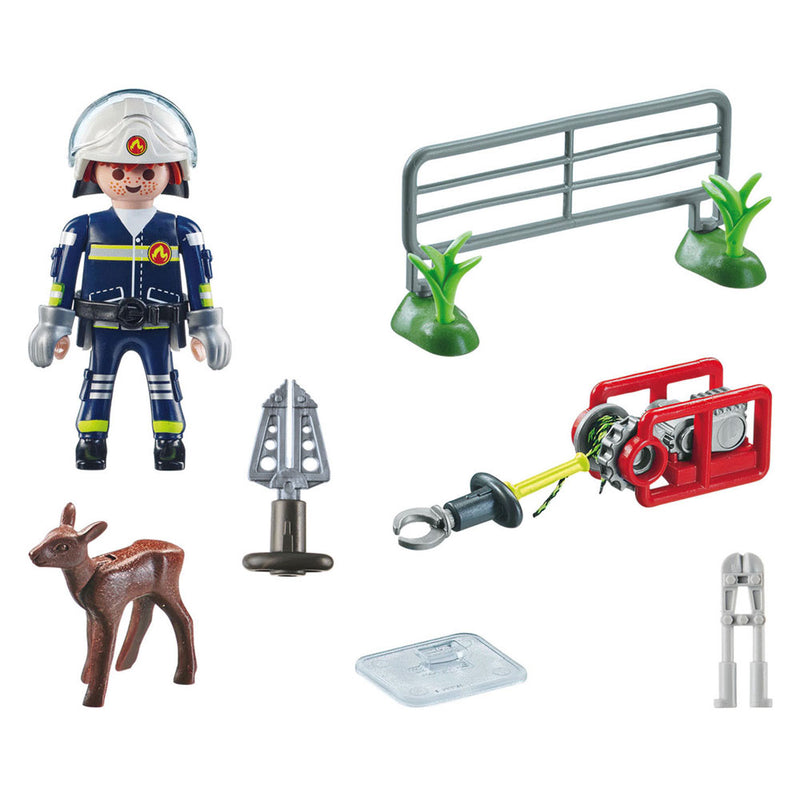 Load image into Gallery viewer, Playmobil action heroes dierenbescherming brandweer - 71467
