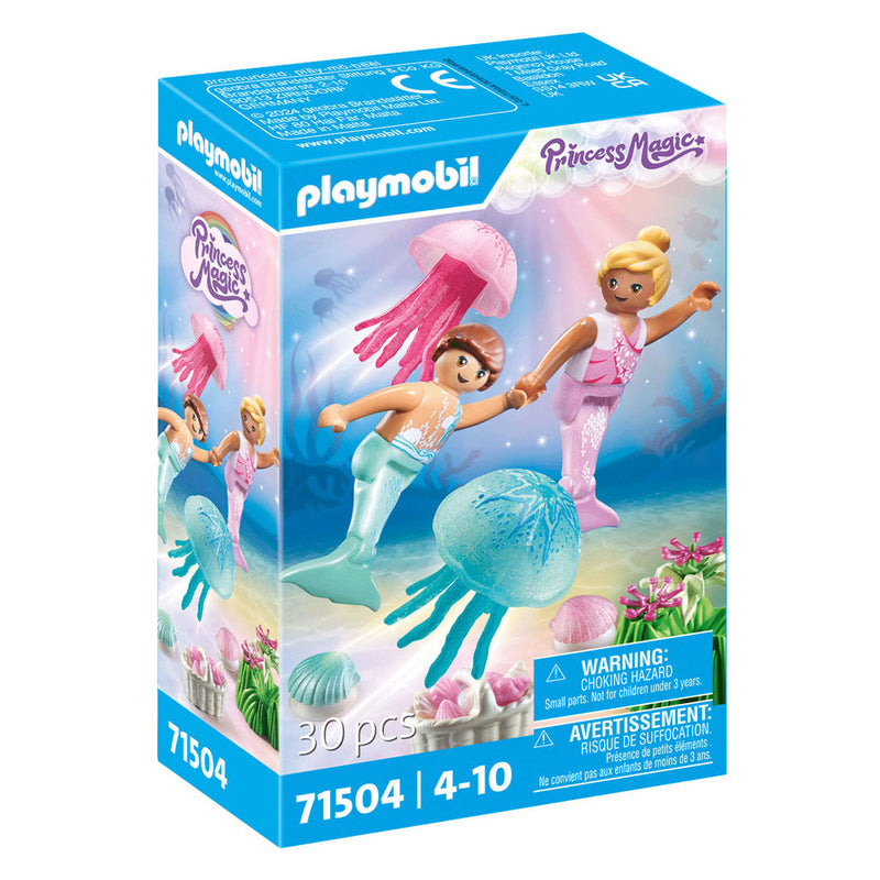 Load image into Gallery viewer, Playmobil princess magic zeemeerminkinderen met kwallen - 71504
