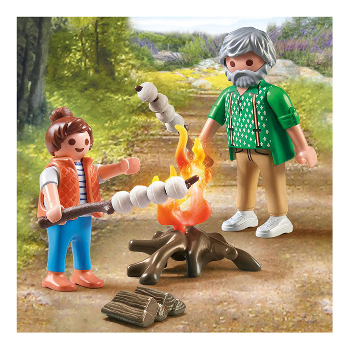 Load image into Gallery viewer, Playmobil my life kampvuur met marshmallows - 71513
