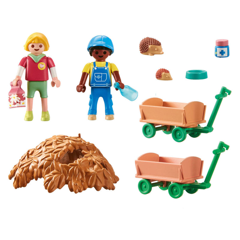 Load image into Gallery viewer, Playmobil my life zorgen voor de egelfamilie - 71512
