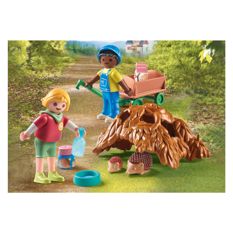 Load image into Gallery viewer, Playmobil my life zorgen voor de egelfamilie - 71512
