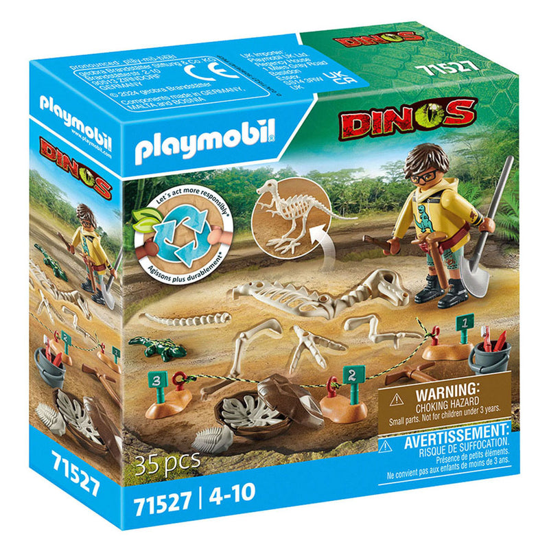Load image into Gallery viewer, Playmobil dinos opgravingsplaats met dinosaurusskelet 71527

