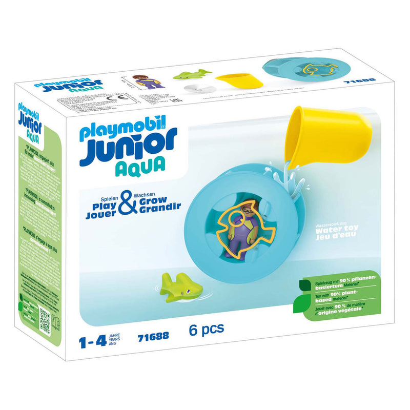 Load image into Gallery viewer, Playmobil junior waterwervelrad met babyhaai - 71688
